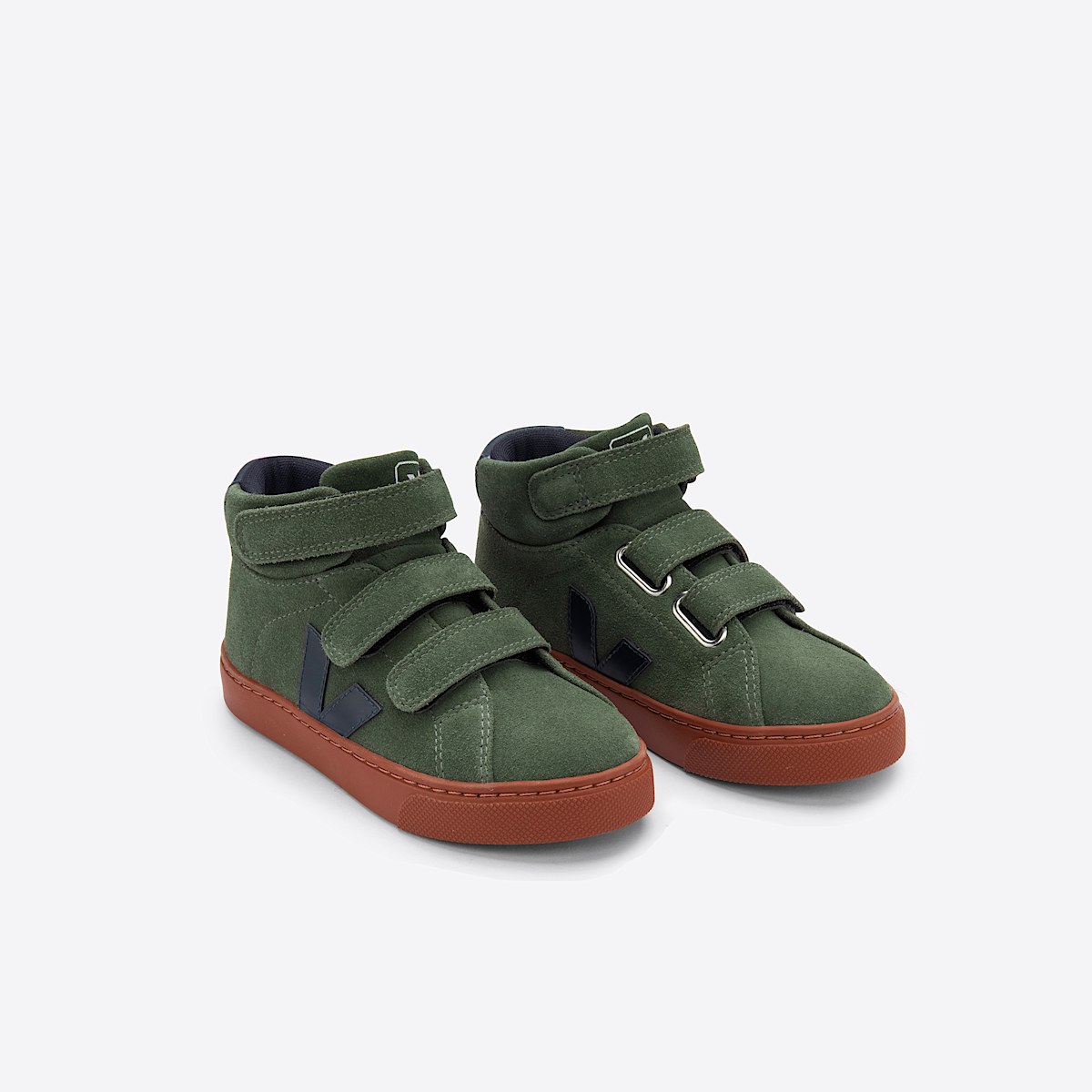 veja sneakers small-esplar-mid suede green MV0302423 Top view