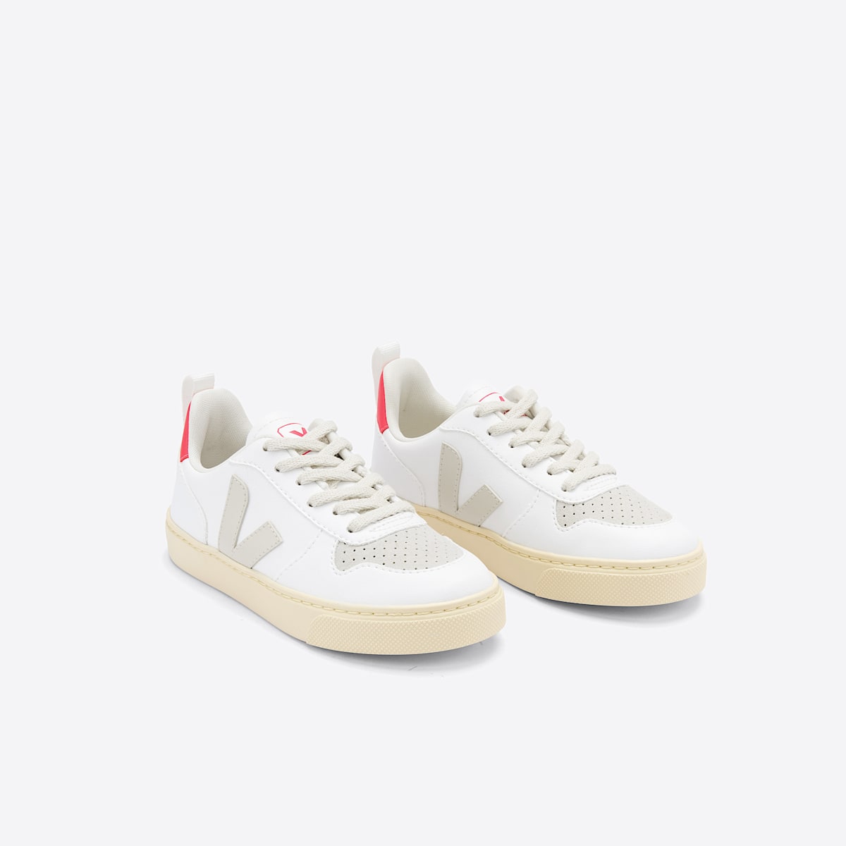 veja sneakers small-v-10-laces vegan white CX0703057 Top view