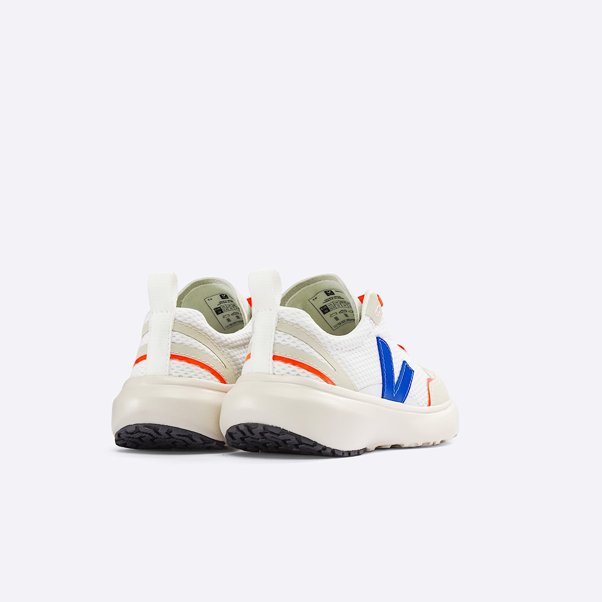 veja baskets small-canary-light recyclé blanc YL1803255 Back view
