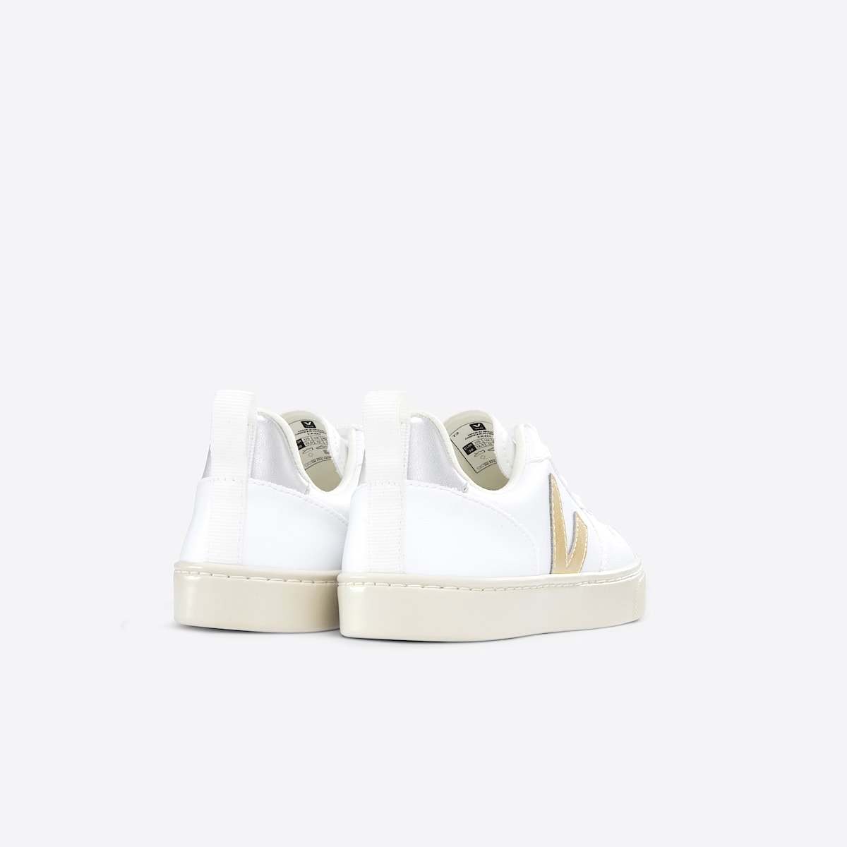 veja sneakers small-v-10-laces vegan white CX0703423 Back view
