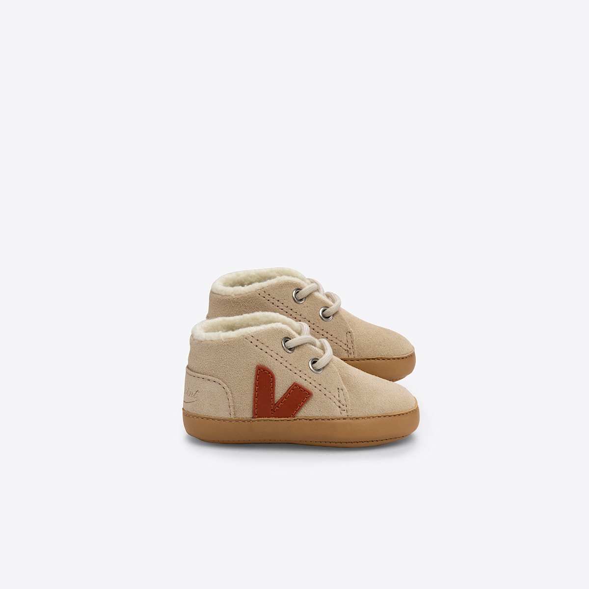 veja sneaker baby-winter wildleder beige BF0303452 Lateral view
