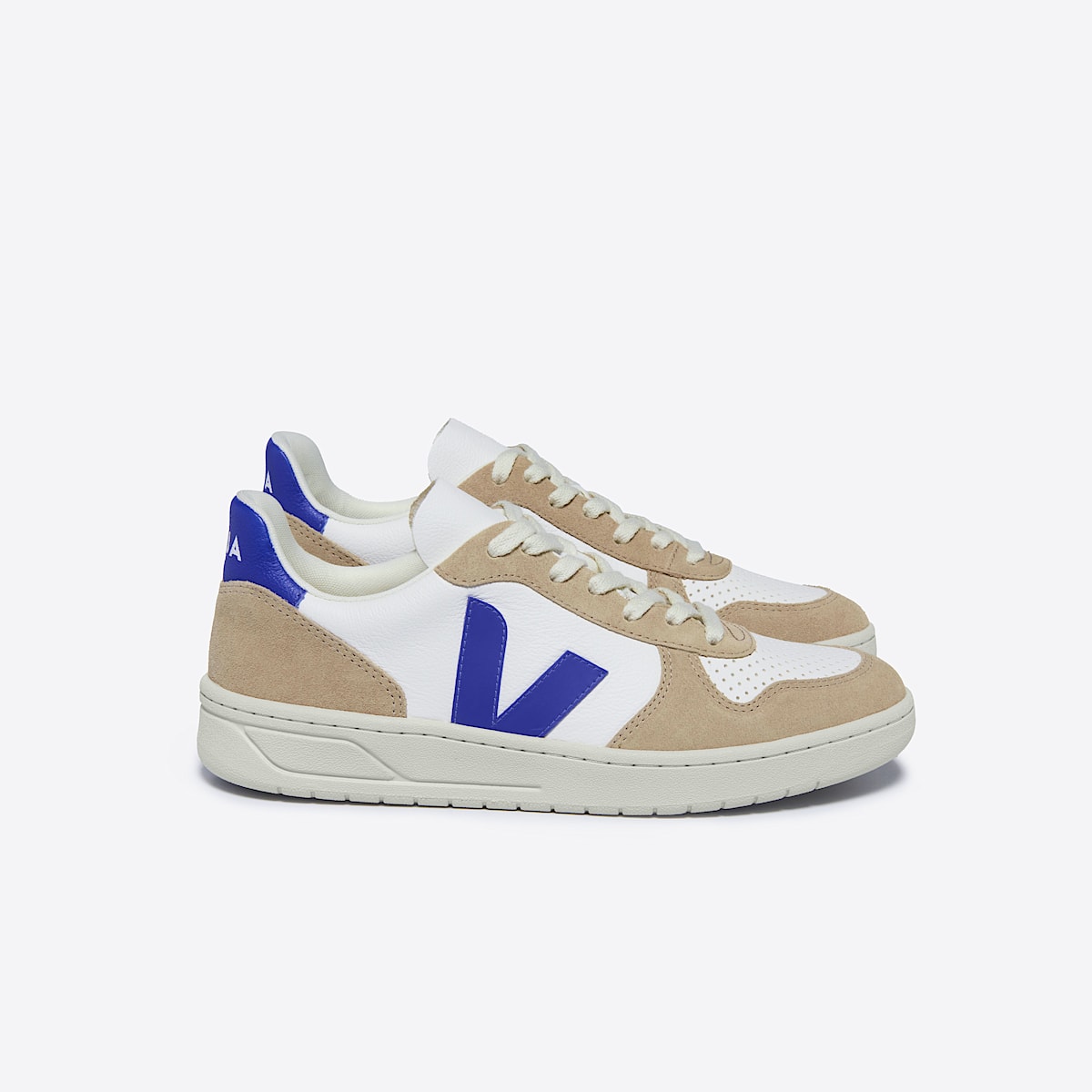 veja sneakers v-10 pelle bianco VX0503477 Lateral view