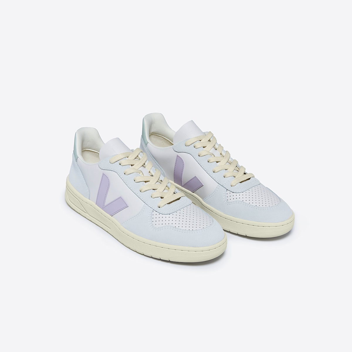 veja zapatillas v-10 cuero azul VX0203475 Top view