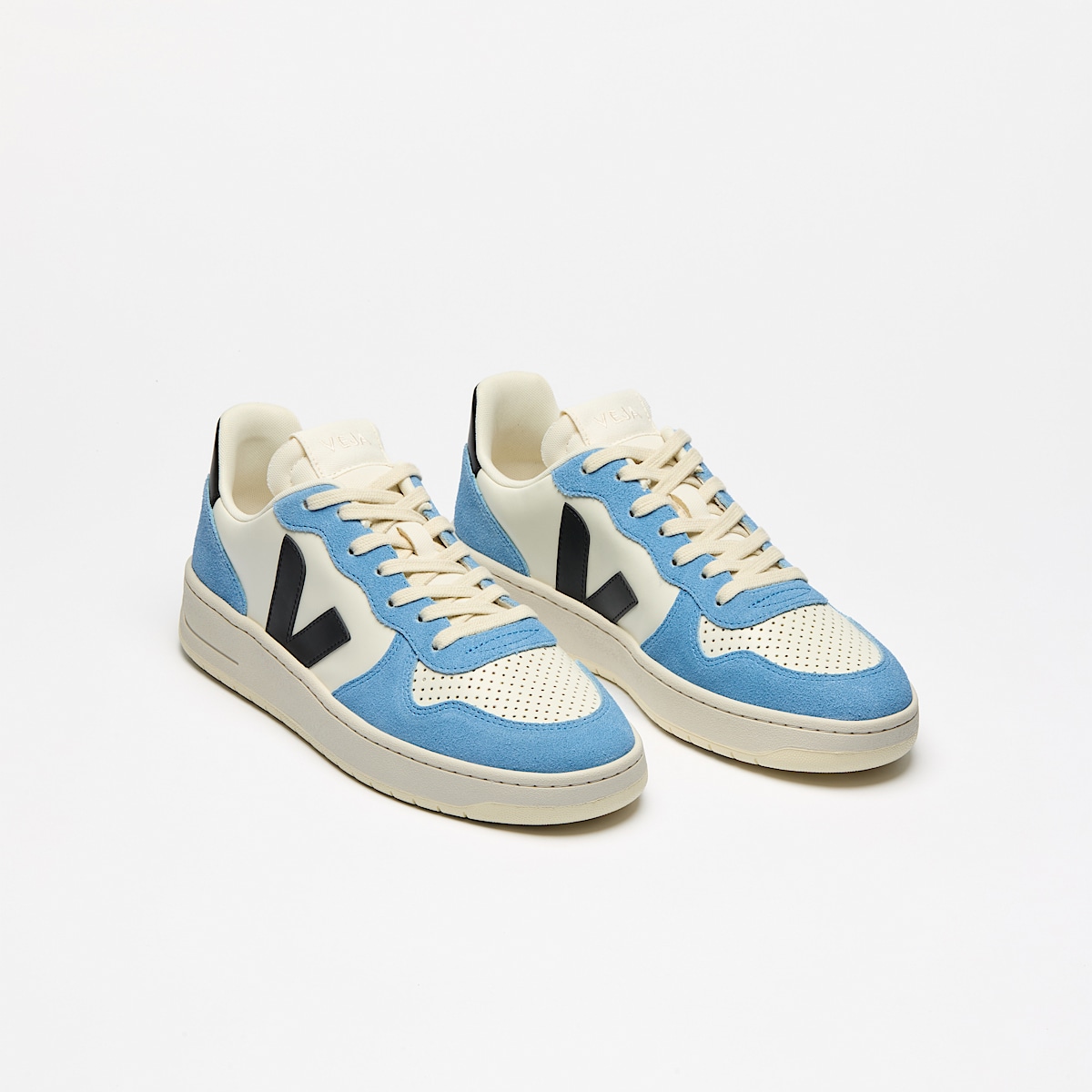 veja sneakers v-10-prime 皮革 蓝色 VI0220503 Top view