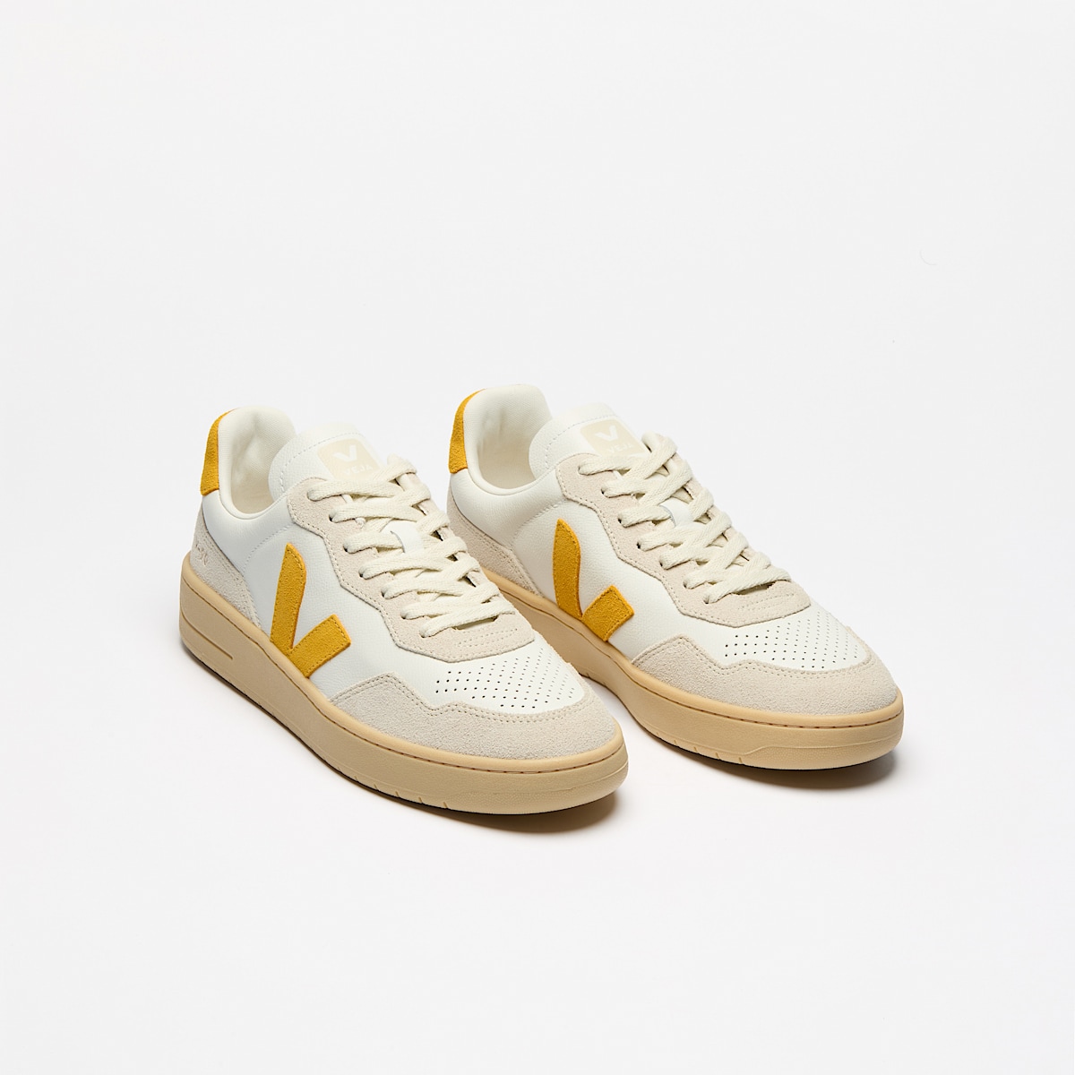 veja sneakers v-90 organic-cotton white VD2003894 Top view
