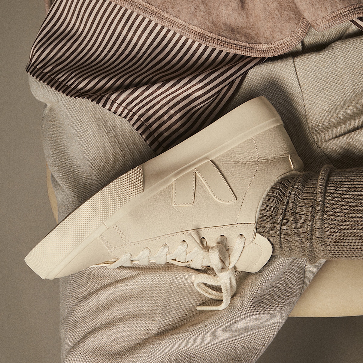veja baskets campo-winter fourré blanc CW0503328