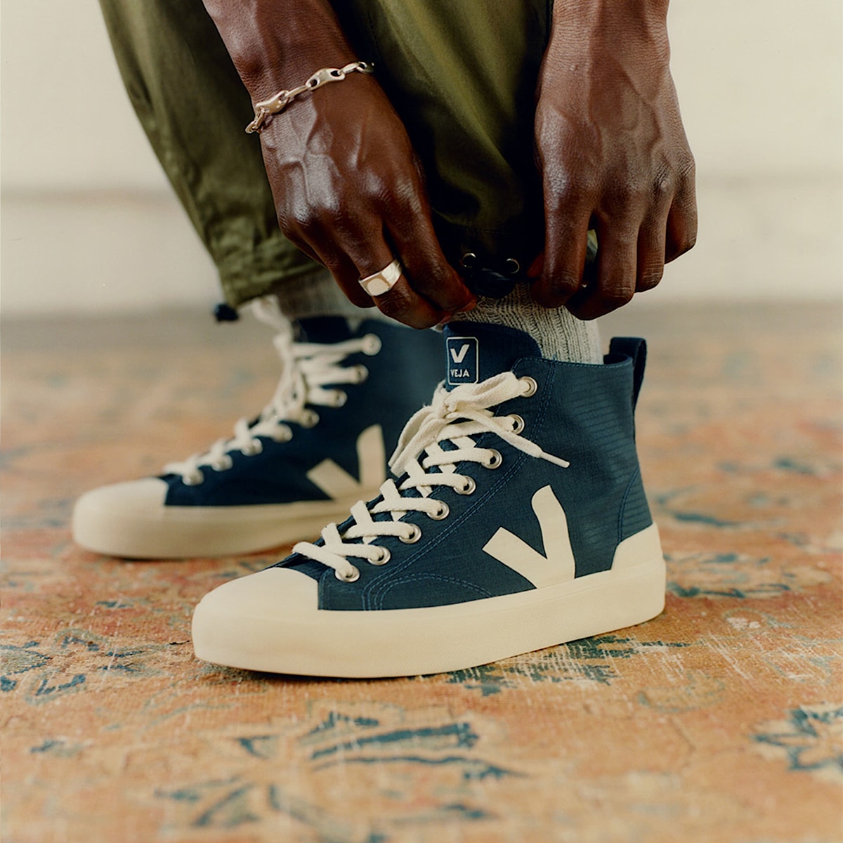 veja baskets wata-ii ripstop bleu PA1903196