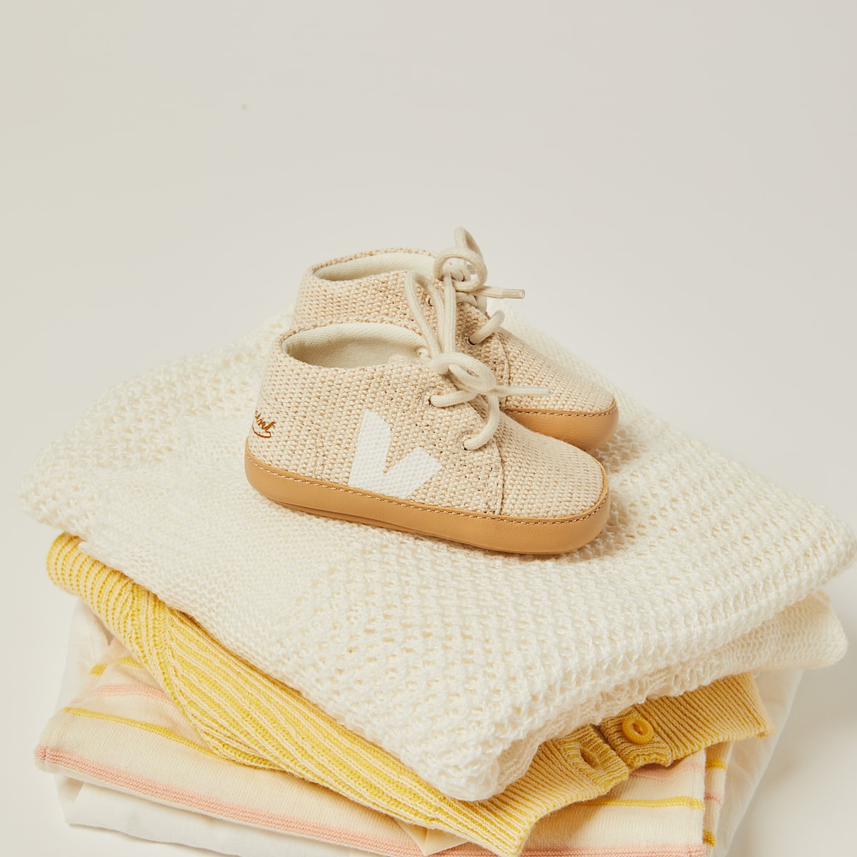 veja sneaker veja-x-bonpoint-(baby) jute beige BP1620725