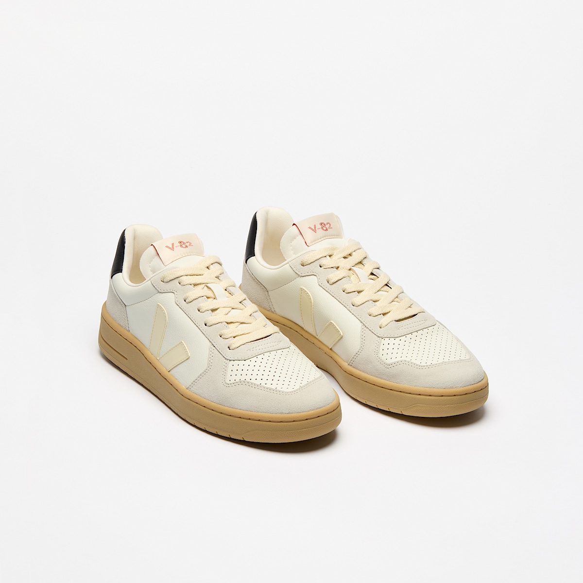 veja zapatillas v-82 cuero gris VE3320759 Top view