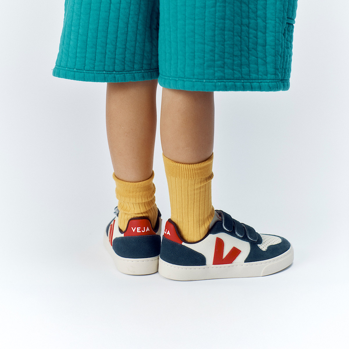 veja sneakers small-v-10 pelle multicolore CV0520616