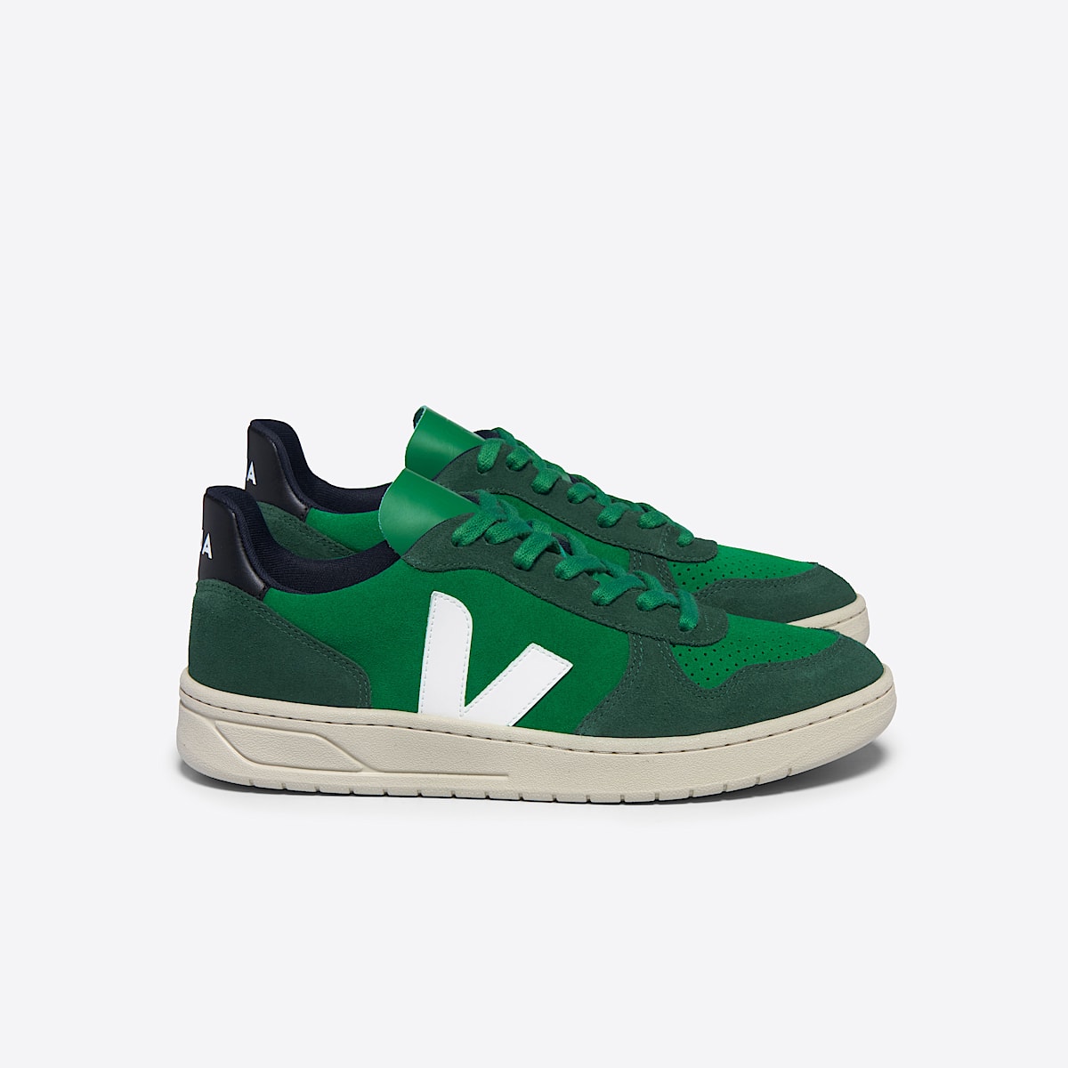 veja v-10 suede green VX0303671