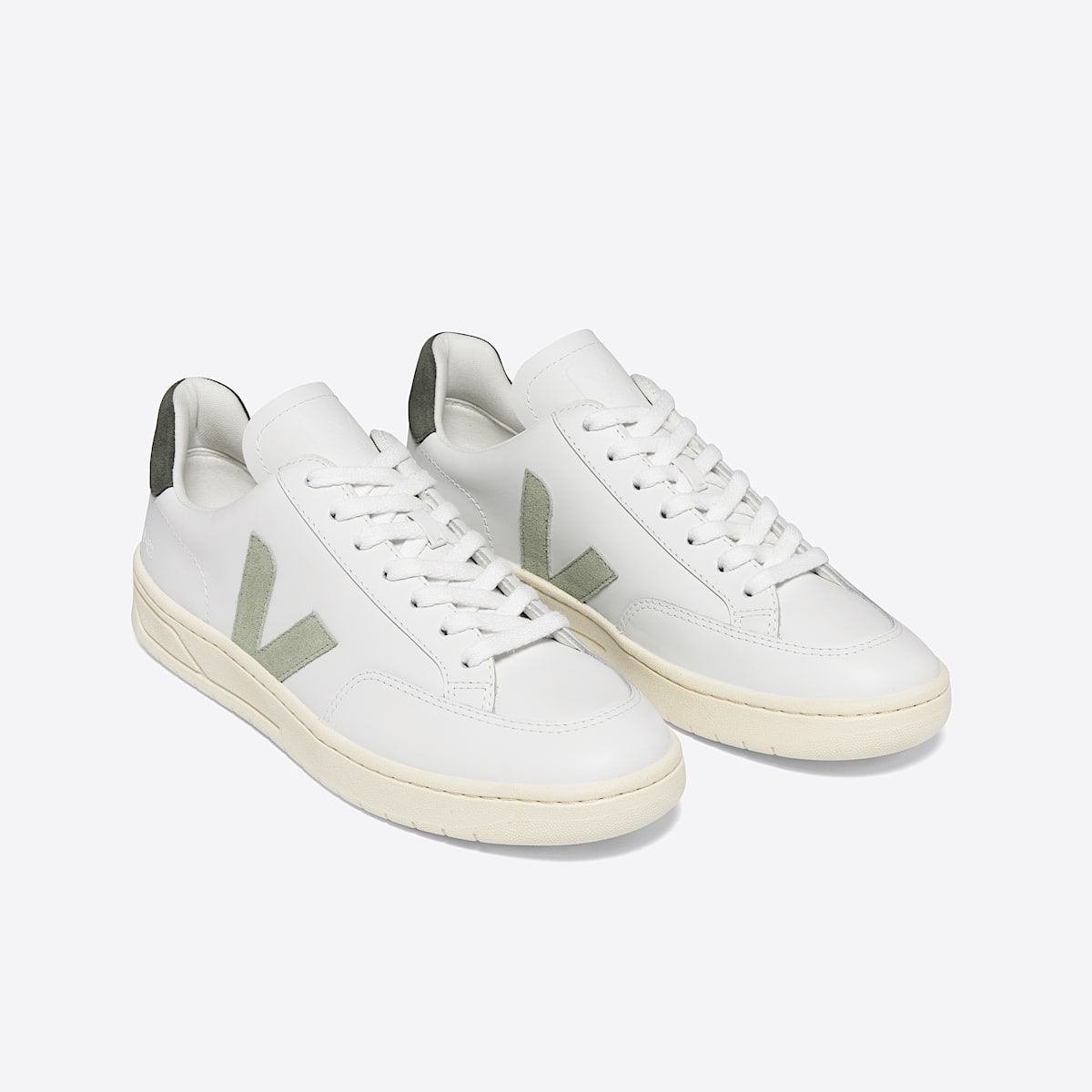 veja sneakers v-12 皮革 白色 XD0203303 Top view