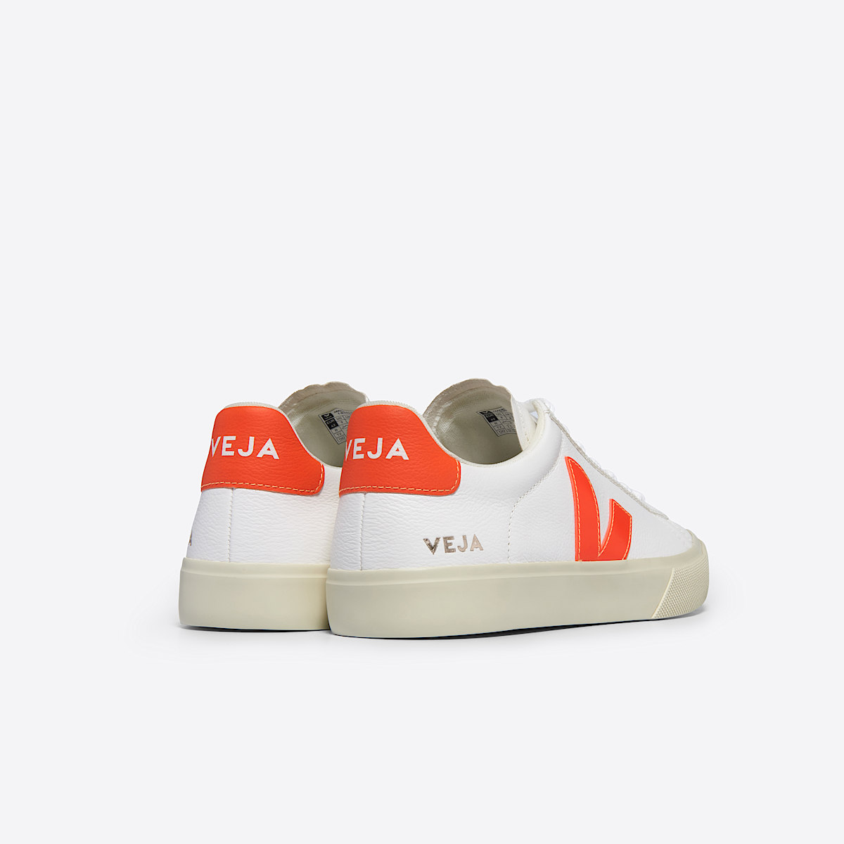 veja zapatillas campo cuero blanco CP0503689 Back view