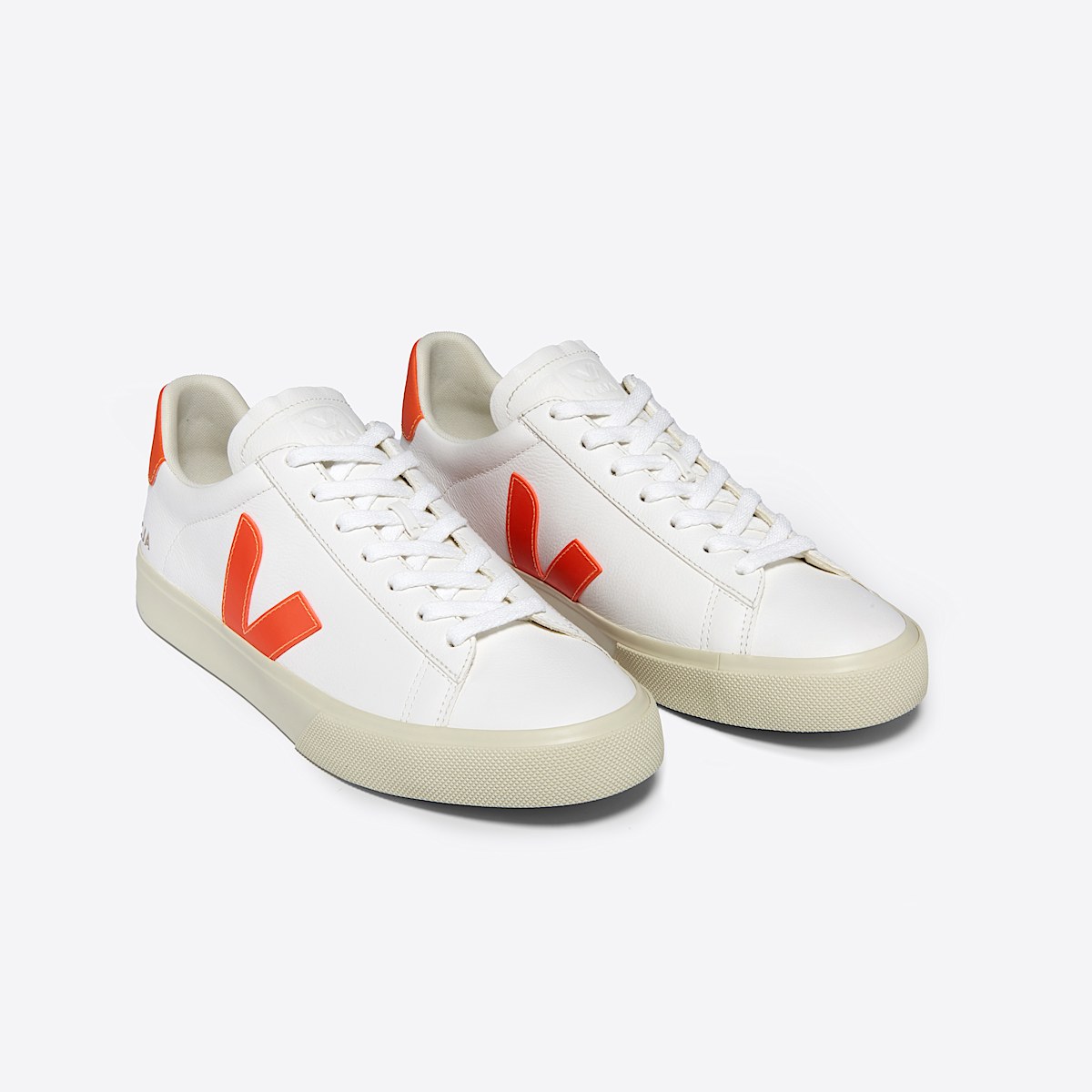 veja zapatillas campo cuero blanco CP0503689 Top view