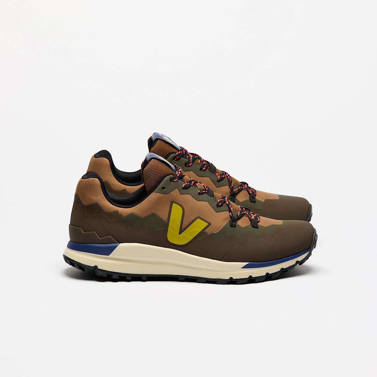 veja baskets veja-x-buff recyclé marron BU2320719 Lateral view