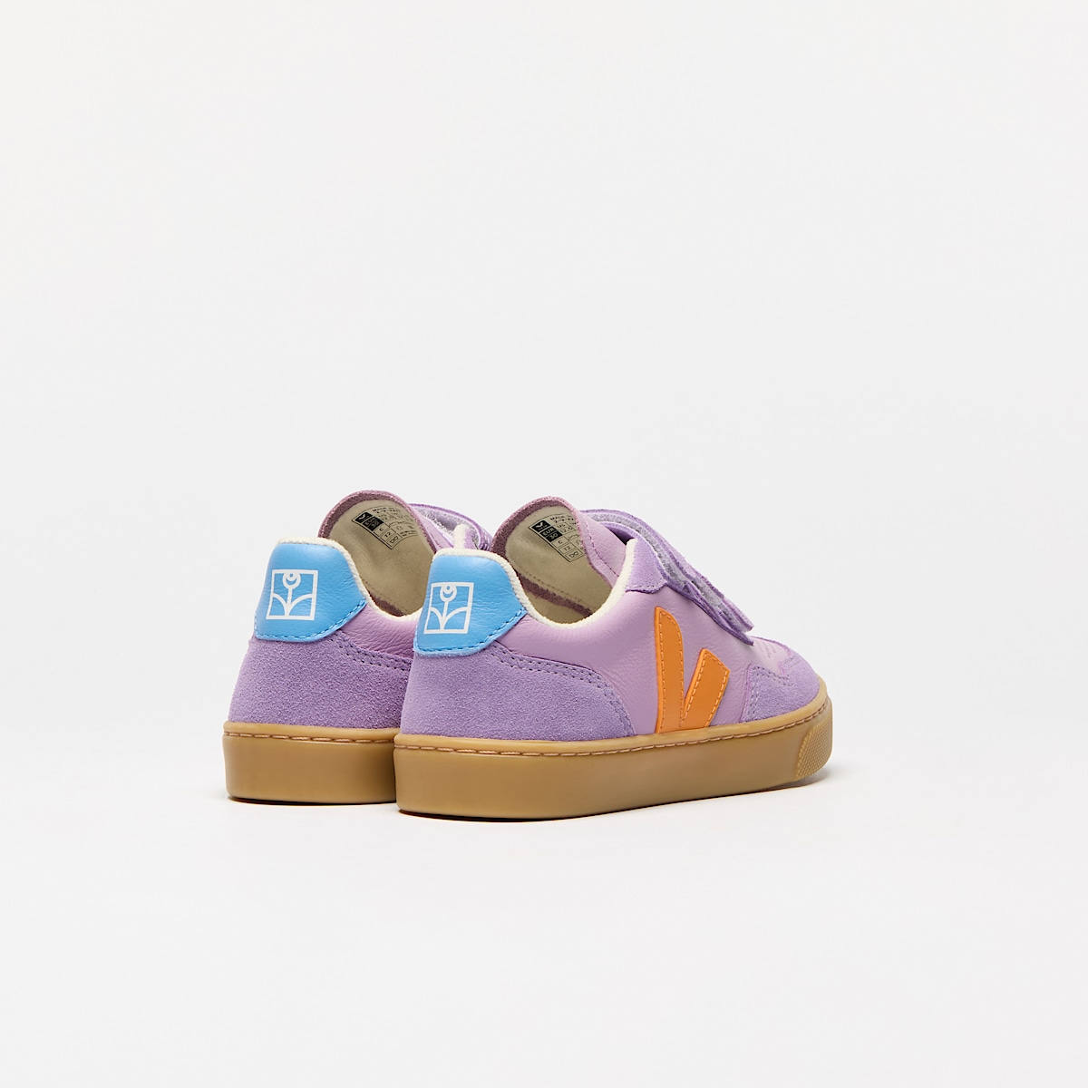 veja sneakers veja-x-the-campamento organic-leather purple TC2020704 Back view
