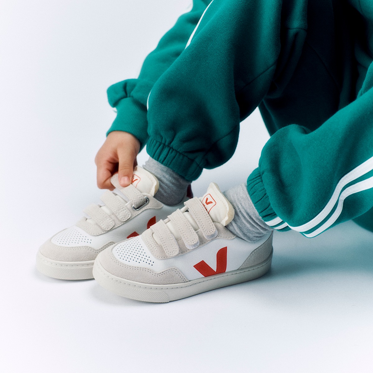 veja baskets small-v-90 cuir-biologique blanc SX2020635