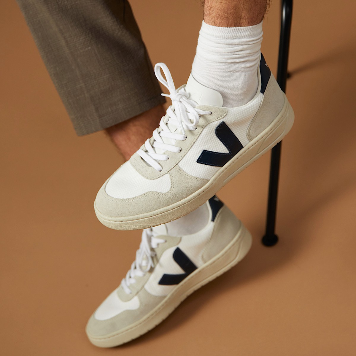 veja zapatillas v-10 reciclado blanco VX0101380