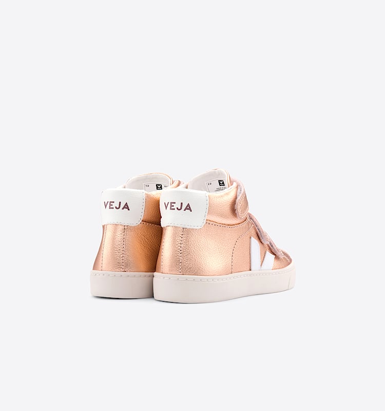 veja sneakers small-esplar-mid cuir bronze MV0502378 Back view