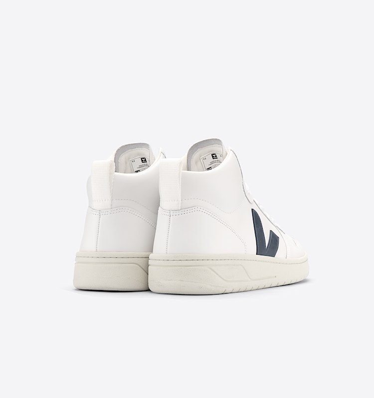 veja zapatillas v-15 cuero blanco VQ0203086 Back view