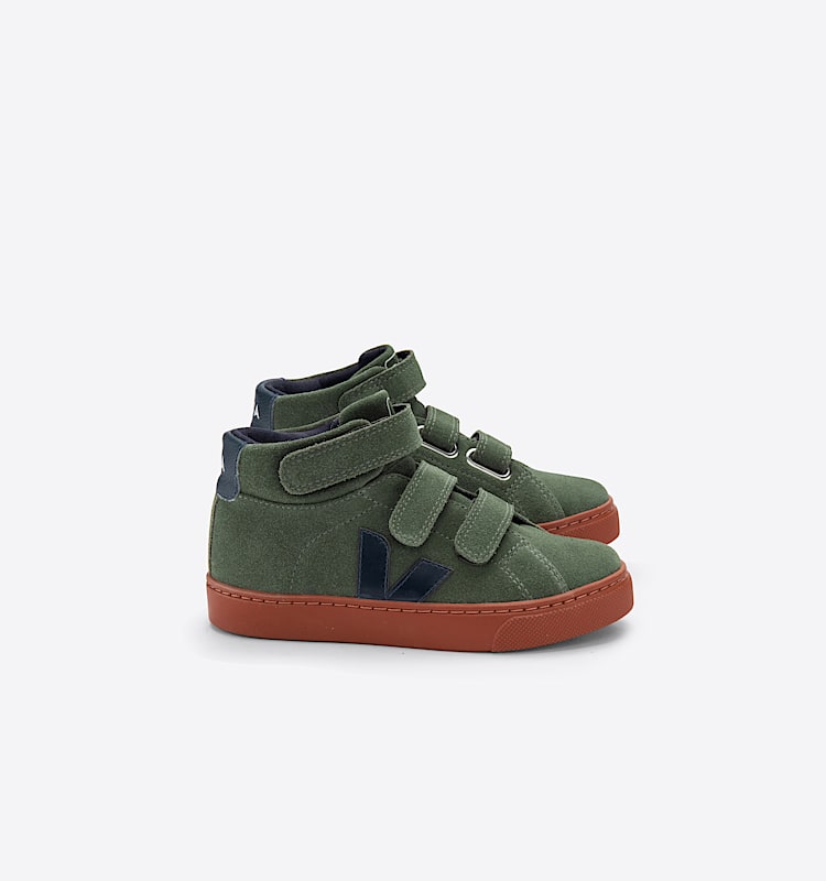 veja small-esplar-mid suède vert MV0302423