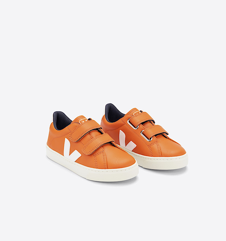 veja sneakers small-esplar leather orange SV0503021 Top view