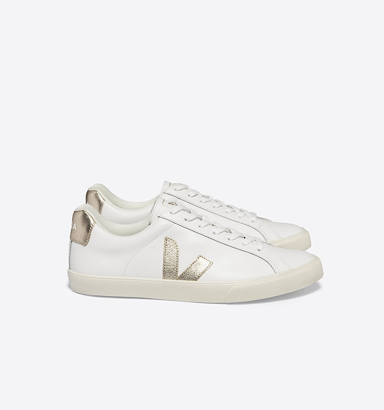 veja sneakers esplar-logo 皮革 白色 EO0202490 Lateral view