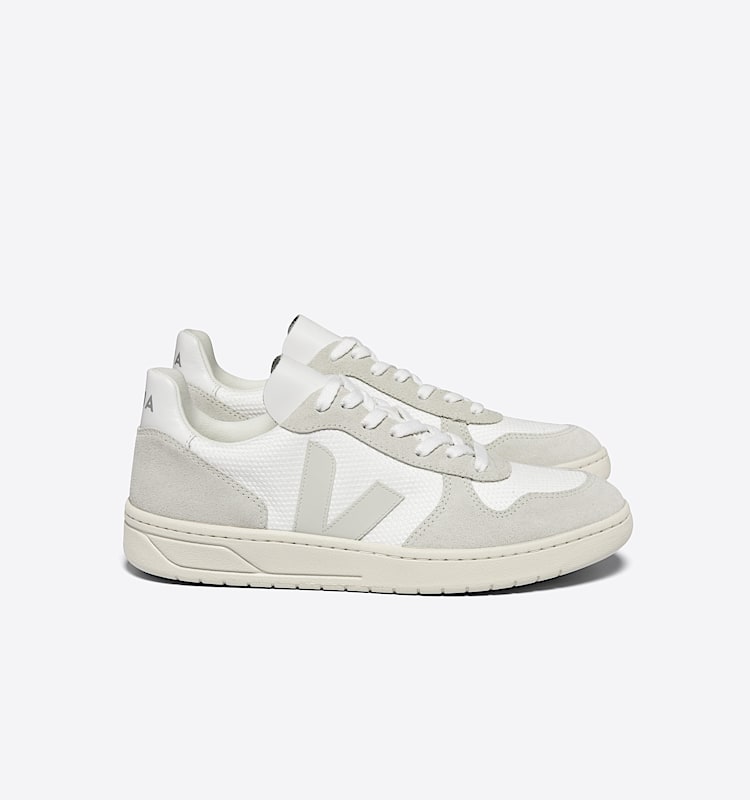 veja zapatillas v-10 reciclado blanco VX0102499 Lateral view