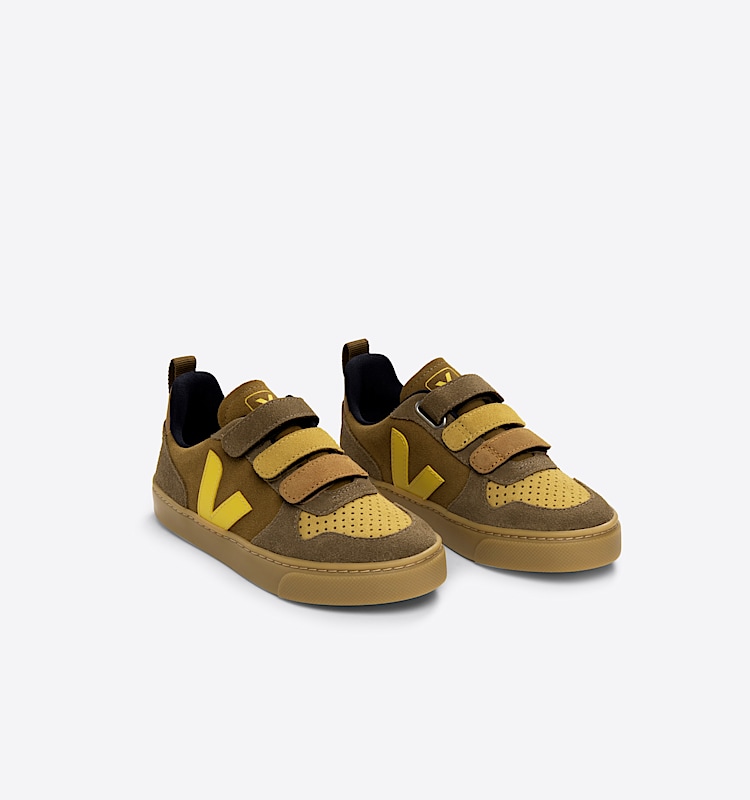veja small-v-10 suède marron CV0303422