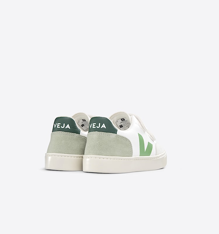 veja sneakers small-v-12 皮革 绿色 XV0503415 Back view