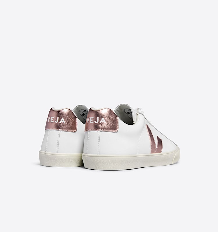 veja sneakers esplar-logo 皮革 白色 EO0203512 Back view