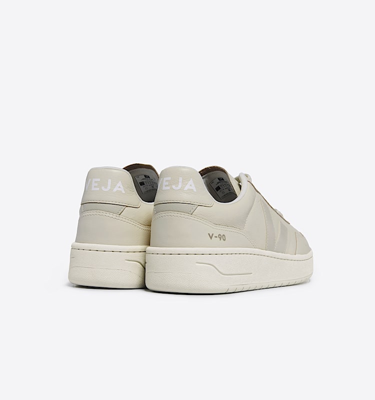 veja sneaker v-90 biologischer-baumwolle beige VD2003381 Back view
