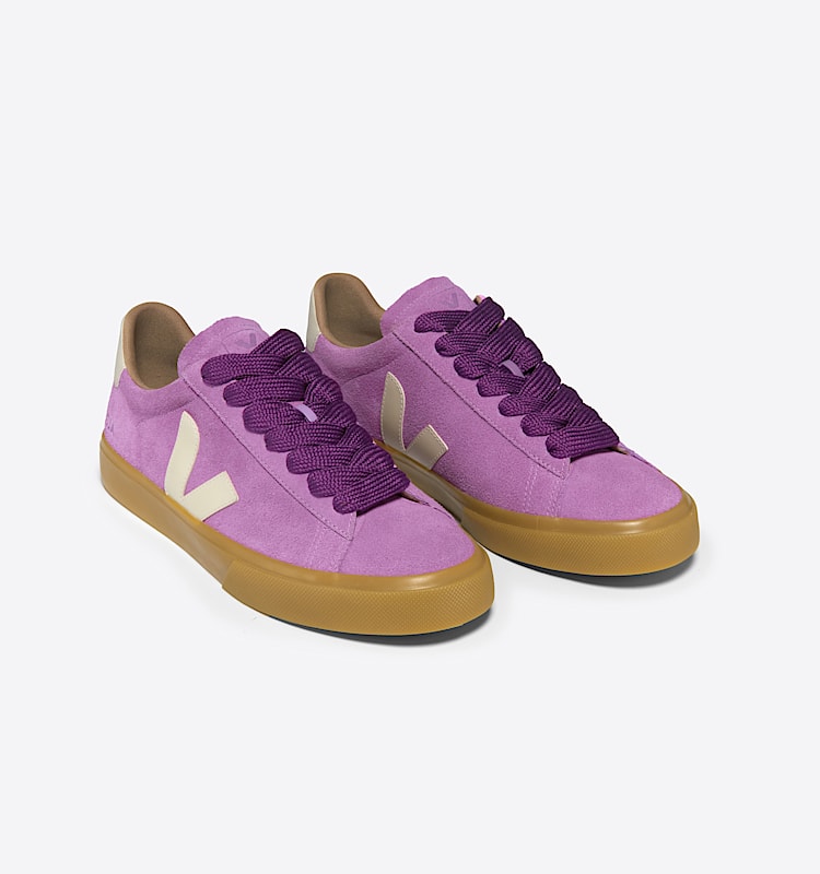 veja sneakers campo 麂皮 紫色 CP0303691 Top view