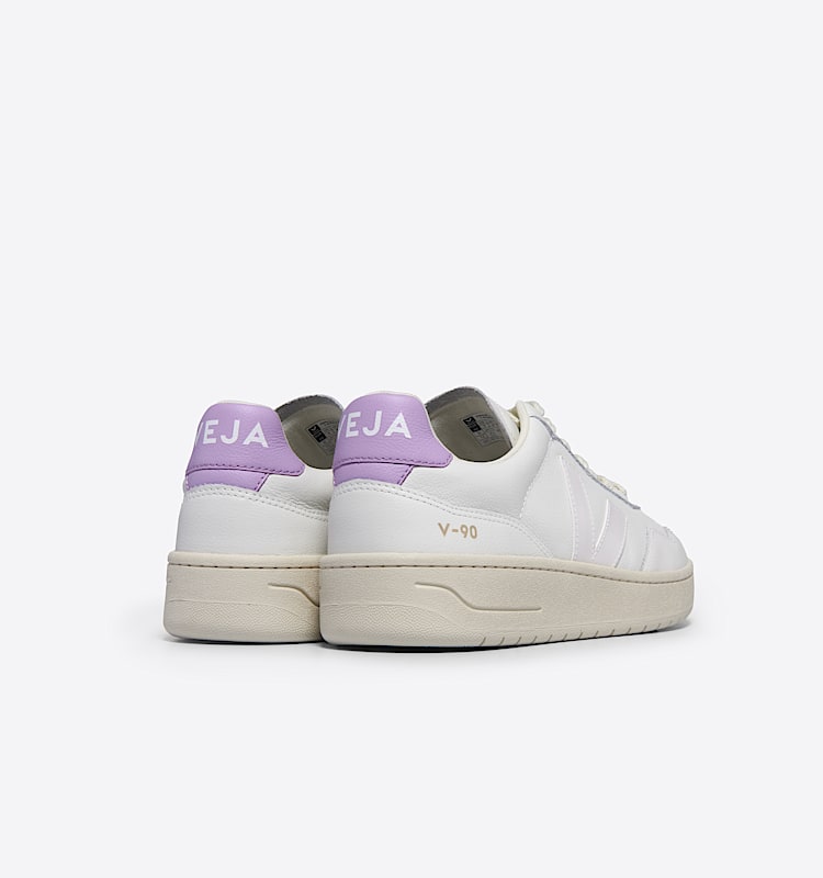 veja sneaker v-90 biologischer-baumwolle weiss VD2003708 Back view