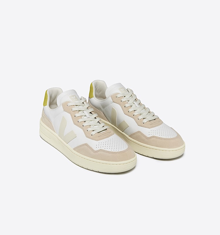 veja sneakers v-90 pelle-biologica beige VD2003704 Top view