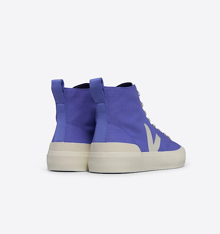 veja sneakers wata-ii algodón-orgánico azul PA0103730 Back view