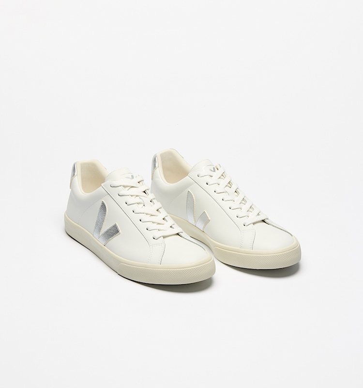 veja sneakers esplar-logo 皮革 白色 EO0203883 Top view