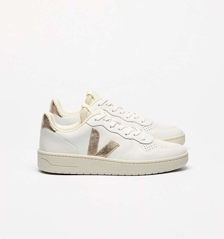 veja sneakers v-10-prime leather white VI0220737 Lateral view