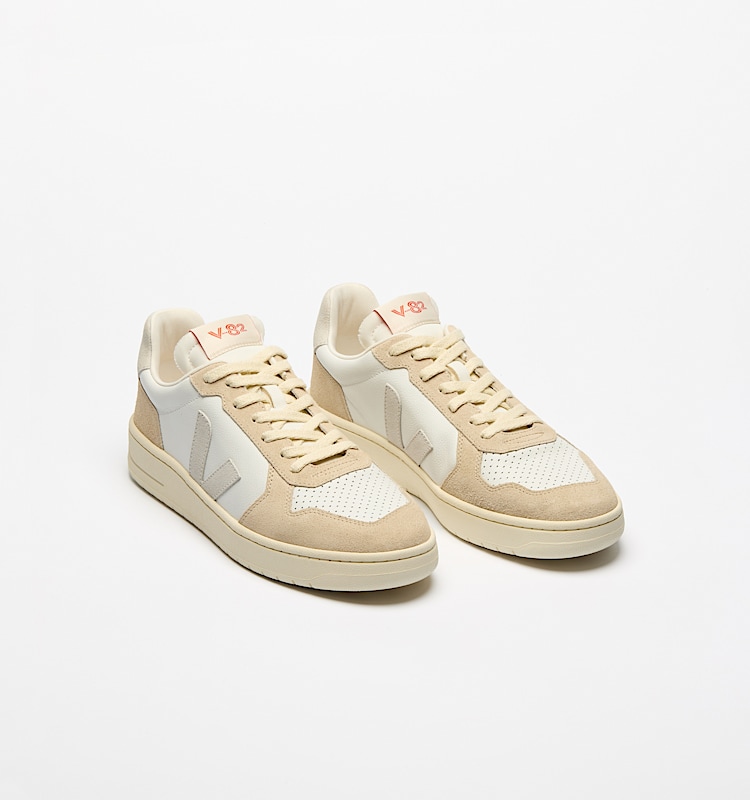 veja baskets v-82 cuir beige VE3320756 Top view
