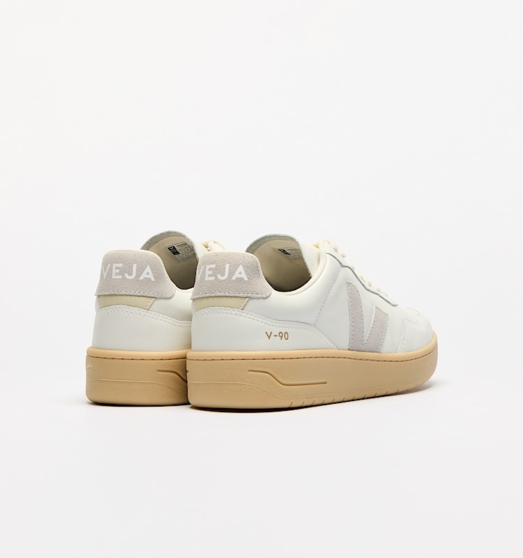veja sneaker v-90 biologischer-baumwolle weiss VD2003893 Back view
