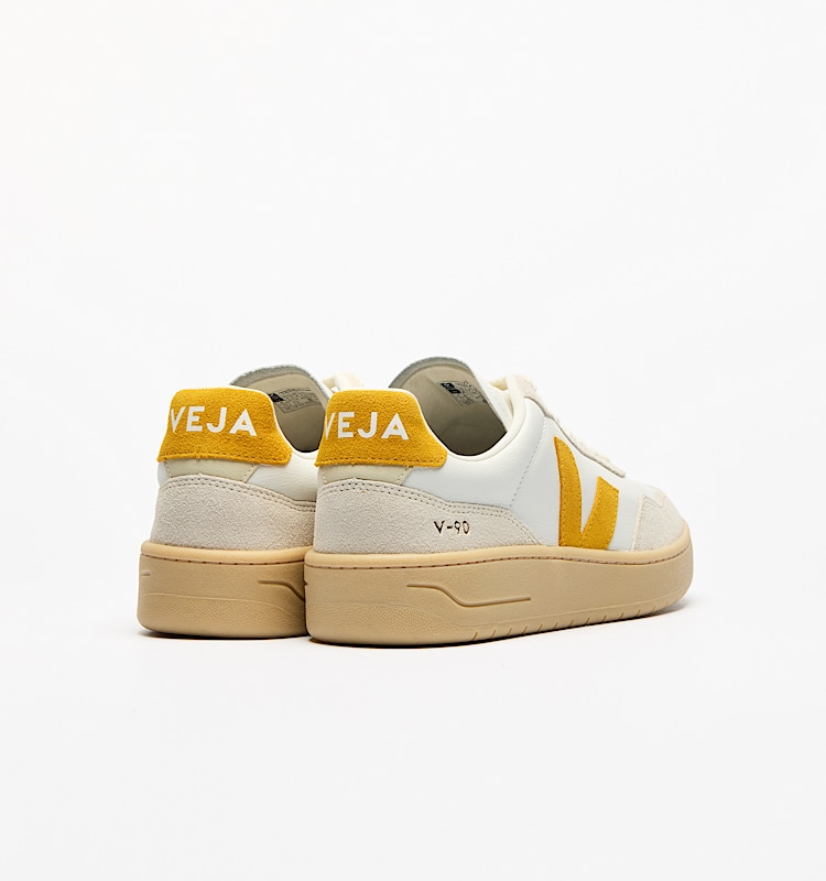 veja sneaker v-90 biologischer-baumwolle weiss VD2003894 Back view
