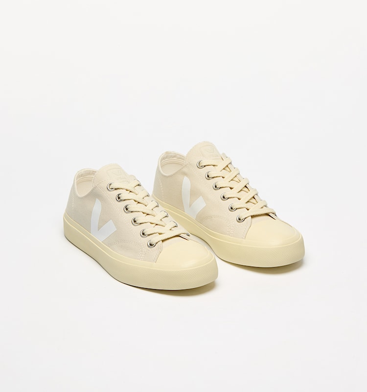 veja baskets wata-ii-low coton-biologique beige PL0120568 Top view