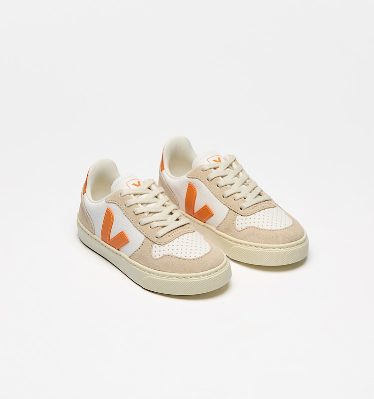 veja sneakers small-v-10-laces 皮革 米色 CX0520652 Top view