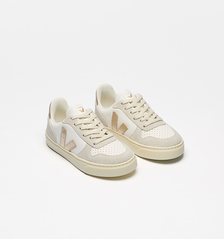 veja sneakers small-v-10-laces 皮革 白色 CX0520620 Top view