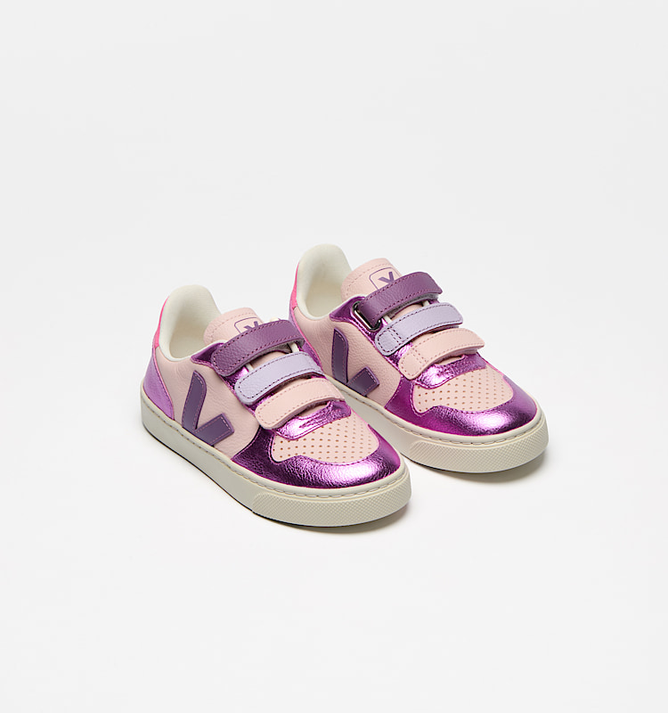 veja small-v-10 cuero morado CV0520648