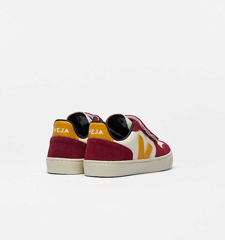 veja sneakers small-v-10 皮革 红色 CV0520615 Back view