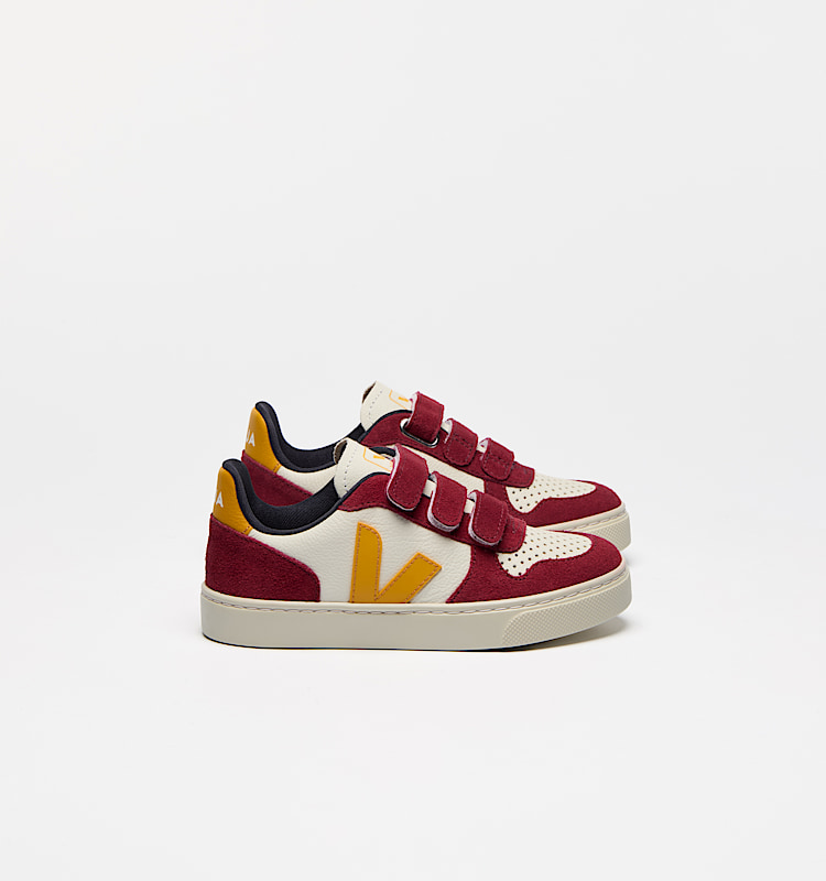 veja sneakers small-v-10 皮革 红色 CV0520615 Lateral view