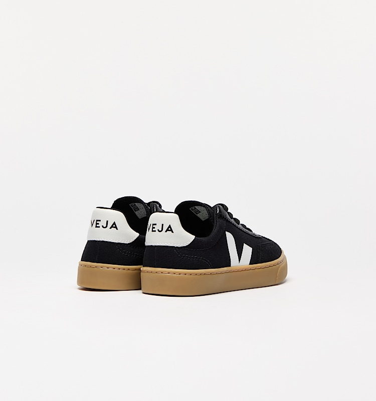 veja zapatillas small-volley algodón-orgánico negro SY0120632 Back view