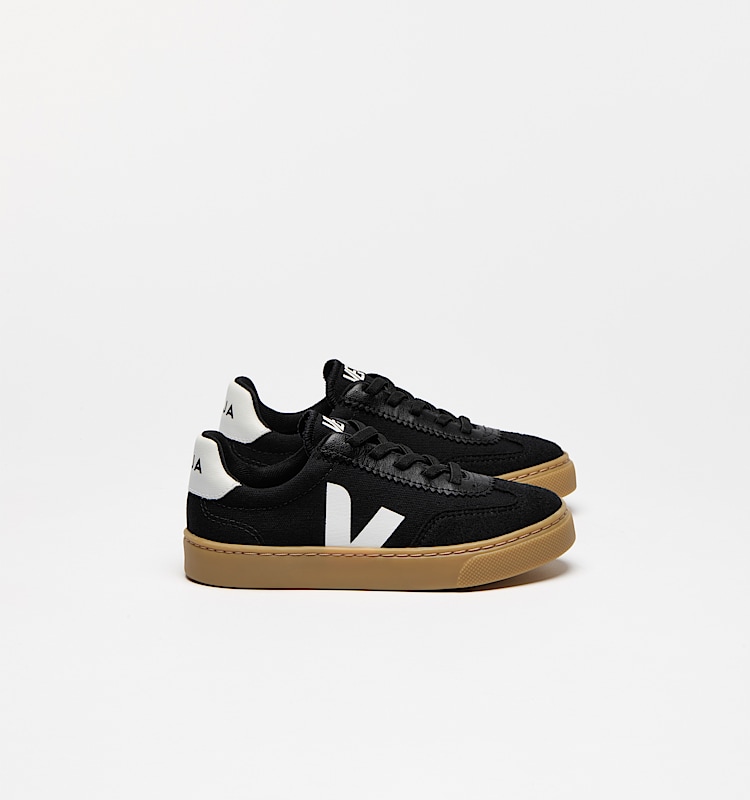 veja sneakers small-volley 有机棉 黑色 SY0120632 Lateral view