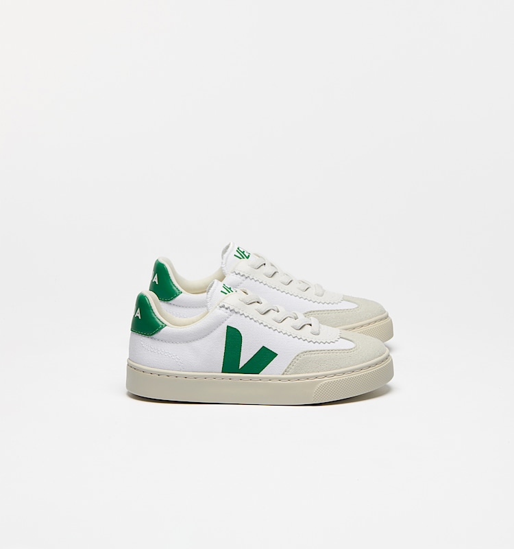 veja sneakers small-volley 有机棉 白色 SY0120627 Lateral view